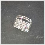 ruby silver ring