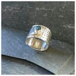 topaz silver ring